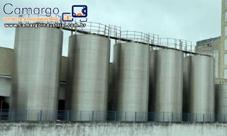 Tanque em a�o inox armazenamento encamisado isolado 10.000 litros