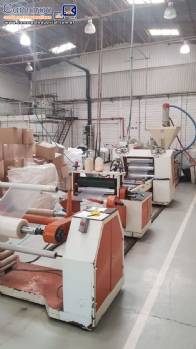 Linha extrusora filme pl�stico Jianda Machinery Co