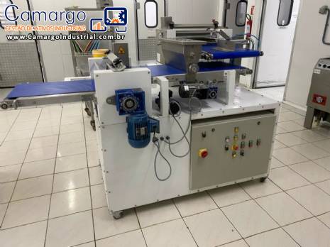 Linha de massa de pizza p�es panifica��o boleadora c�nica laminadora forno cont�nuo FIMAK, L�der Ind�stria Mec�nica, G�s Service Industrial