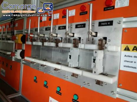 Teste t�rmico disjuntores Isotron