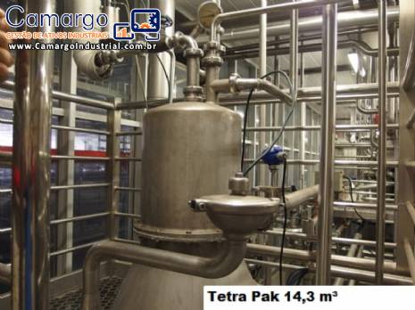 Linha para pasteuriza��o Tetra Pak