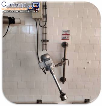 Agitador dispersor misturador homogeneizador em ao inox Artinox para lquidos 0,75 CV
