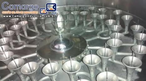 Lavadora de frascos em aço inox Imarvil
