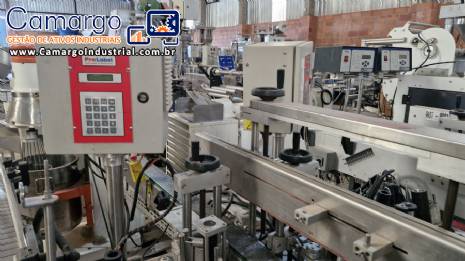 Rotuladora autom�tica cabe�ote duplo r�tulos auto adesivo Prolabel